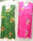 Casual wear balinese mid length dress with tropical flower design