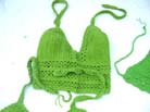 Sexy summer lime green crochet top