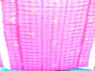 Pink tie dye sarong with floral print