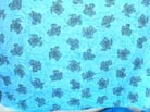 Ocean turtle theme on blue sarong