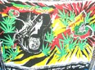 Bob Marley Jamaican artwear fashion sarong 
