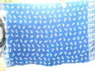 Multi miniature gecko pattern on royal blue bikini wrap 