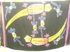 Tribal art gecko designed bali bali sarong 