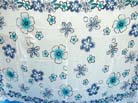 Blue fashion floral print on garden wear sarong