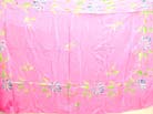 Artisan made garden floral theme pink sarong