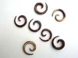 Taper spiral fashion earrings from coconut