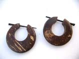 Coconut earlet jewelry in handcrafted designs