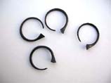 Unique circular organic horn earrings