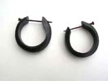 Classic bali wooden hoop earrings 