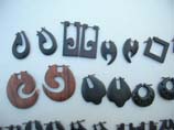 Ear adornment wooden earlet jewelry