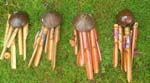Indoor, outdoor bamboo crafted wind chimes