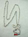 Hot style silver pendants with cz gemstone on chain link necklace