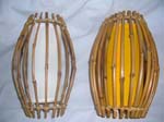 Bali bali lantern lamps with bamboo exterior 