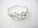 925. sterling silver flat celtic knot ring
